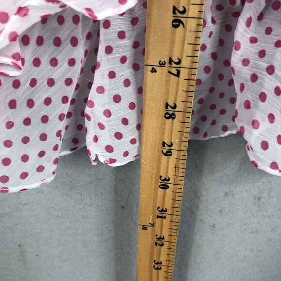 Lovers Friends Skirt Womens Small Pink White Suffolk Coquette Feminine NEW - Picture 5 of 16